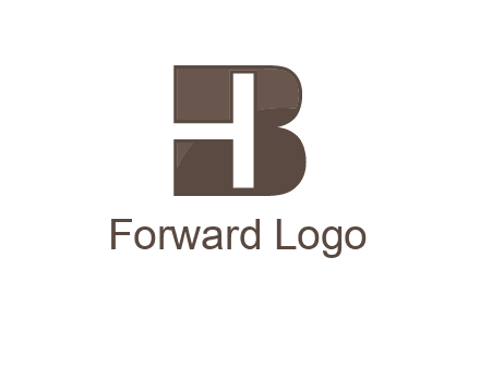letter H inside B