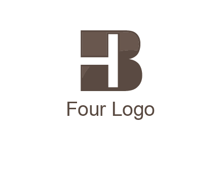 letter H inside B