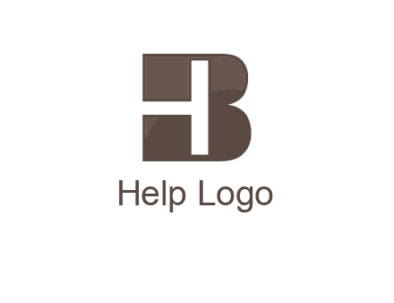 letter H inside B