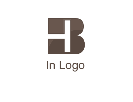 letter H inside B