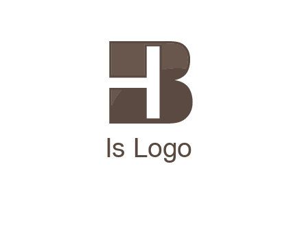 letter H inside B