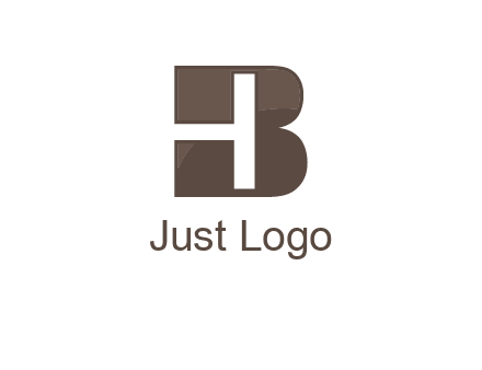 letter H inside B