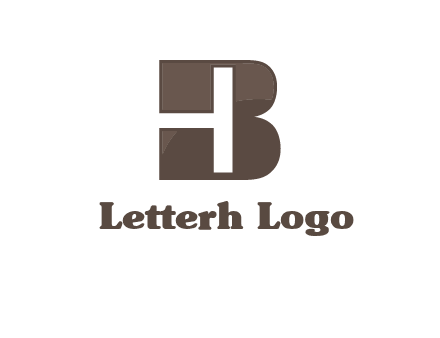 letter H inside B