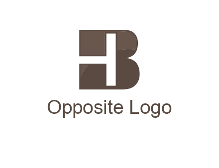 letter H inside B