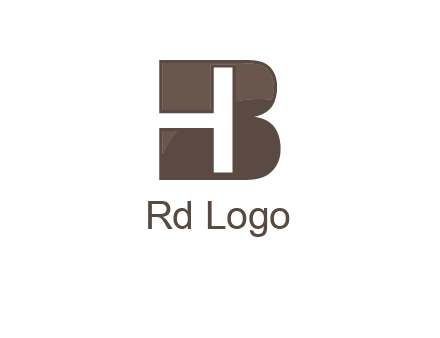 letter H inside B