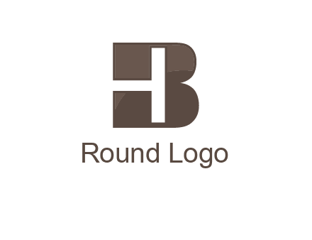 letter H inside B