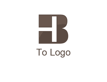 letter H inside B