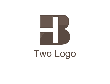 letter H inside B