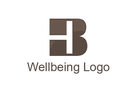 letter H inside B