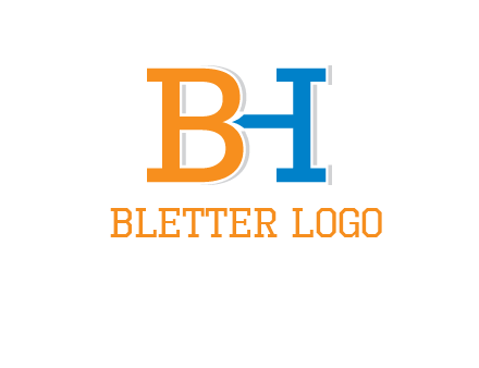 letters B and H