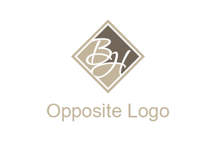letters B and H in a tile