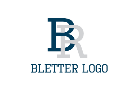 uppercase B and R