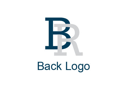 uppercase B and R