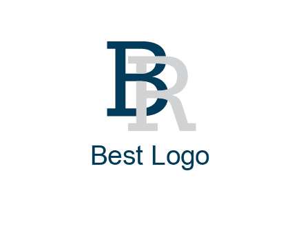 uppercase B and R
