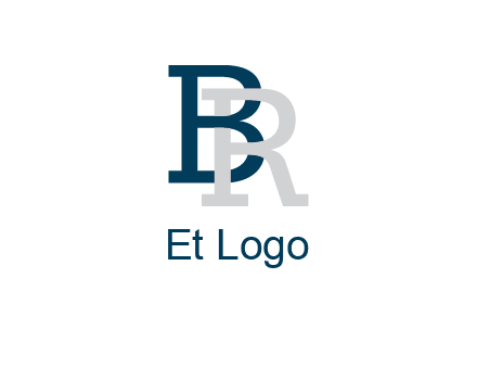 uppercase B and R