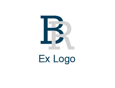 uppercase B and R