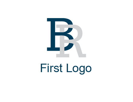 uppercase B and R