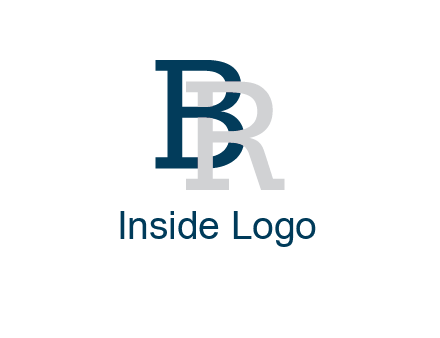 uppercase B and R