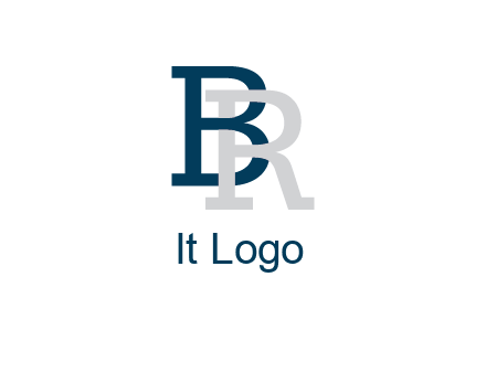 uppercase B and R