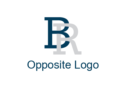 uppercase B and R