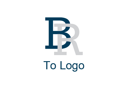 uppercase B and R