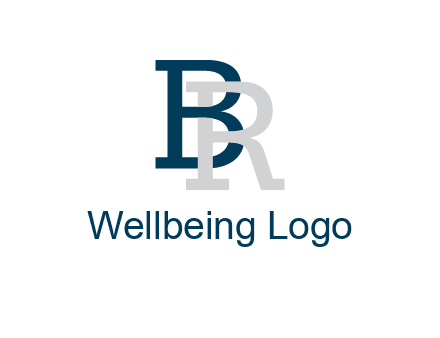 uppercase B and R