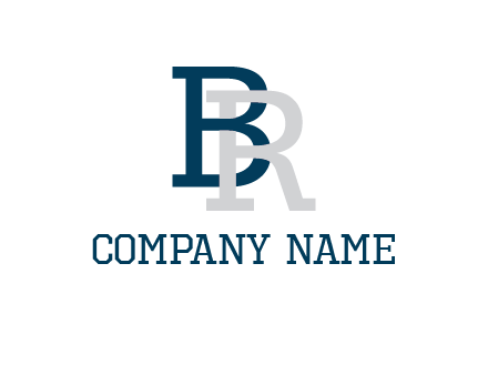 uppercase B and R