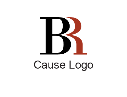 letters B and R