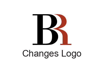 letters B and R