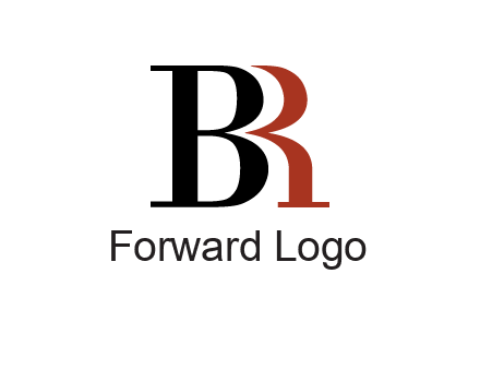 letters B and R