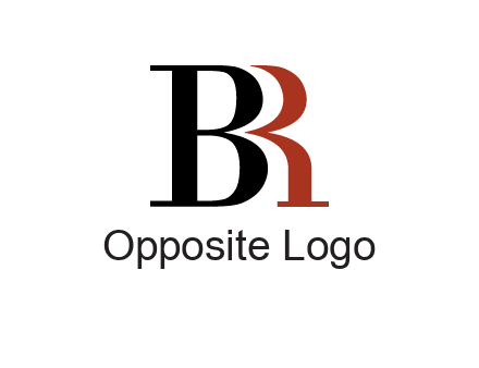 letters B and R