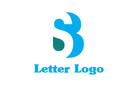 letter S engraved in letter B