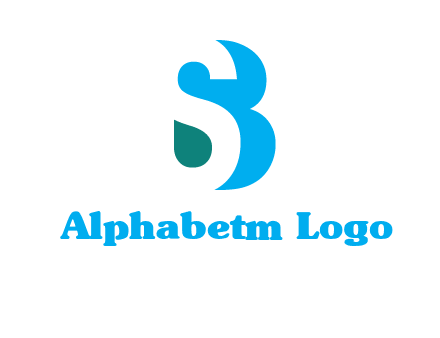 letter S engraved in letter B