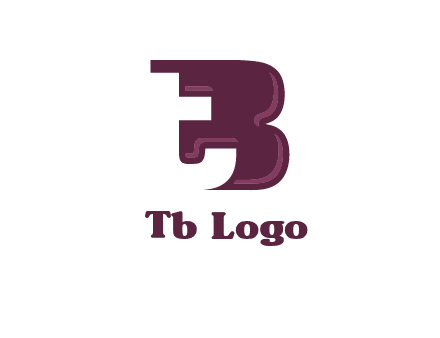 lowercase t joined with uppercase B