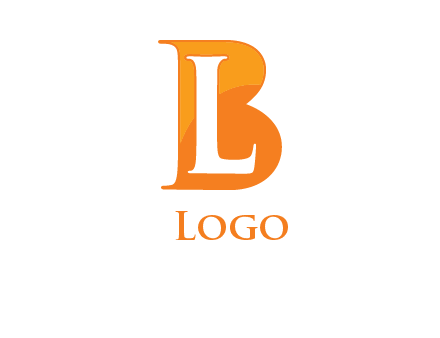 letter L inside B