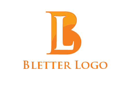 letter L inside B