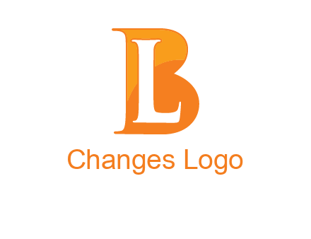 letter L inside B