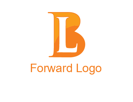 letter L inside B
