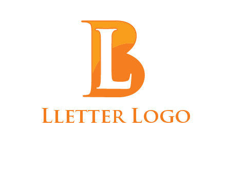 letter L inside B