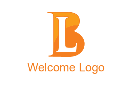 letter L inside B