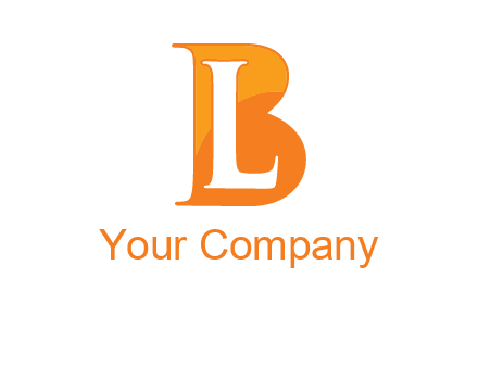letter L inside B