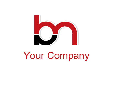 letter M joined with letter B