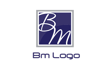 letters B and M