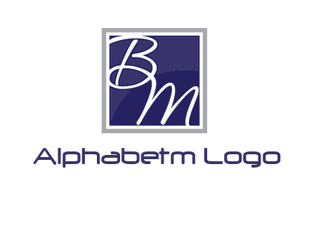 letters B and M
