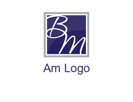 letters B and M