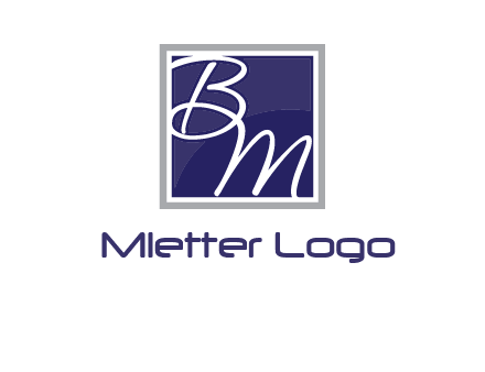 letters B and M