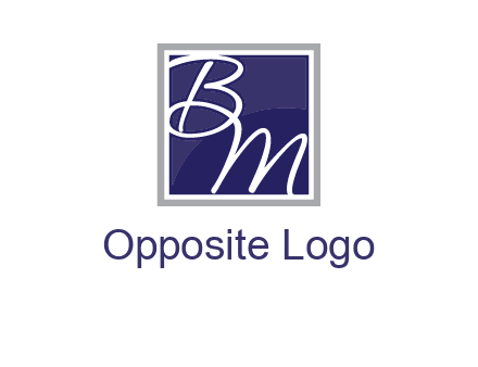 letters B and M