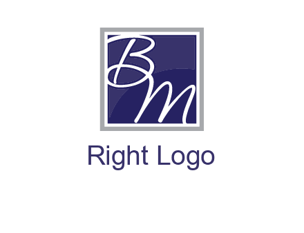 letters B and M