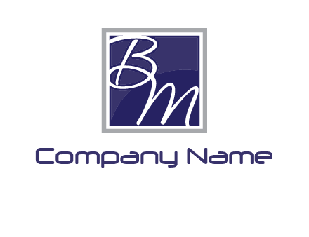 letters B and M