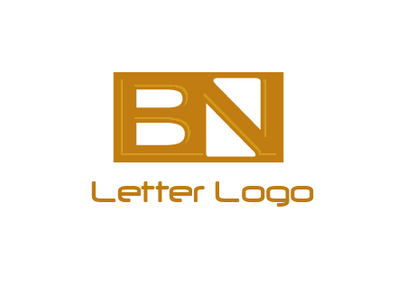letters B and N forming a rectangle